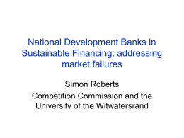 NDBs in sustainable development