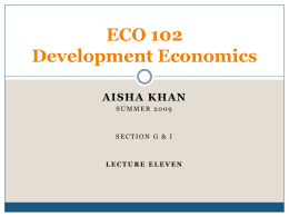 ECO 203 Development Economics