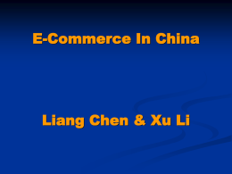 E-Commerce in China
