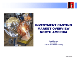 North American Investment Casting Industry