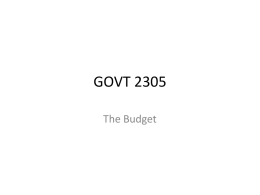 2305-budgetting