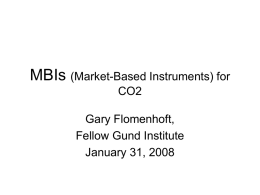 MBIs (market-based Instruments)