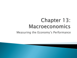 Chapter 13: Macroeconomics