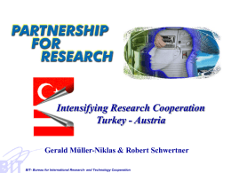 Intensifying Research Cooperation between