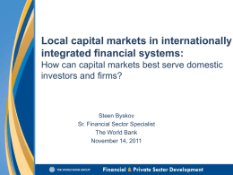 Integrating Markets in Financial Instruments