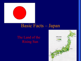 Basic Facts – Japan - Avery County Schools