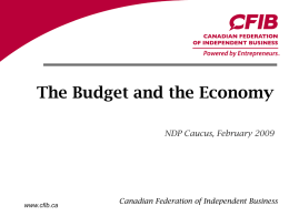 What CFIB is doing