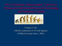 New Technology, Human Capital, Total Factor Productivity