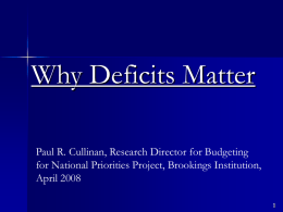 taming the deficit - The Concord Coalition