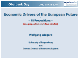 Economic Drivers of the European Future