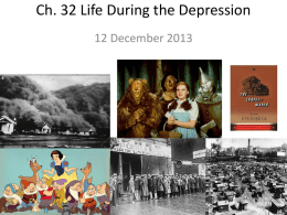 Life in the Depression