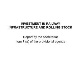 investment in railway infrastructure and rolling stock