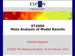 ET2050 Meta Analysis of Model Results