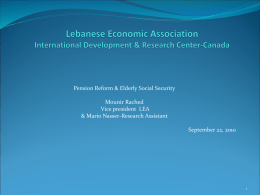 Basic non-contributory pension - Lebanese Economic Association