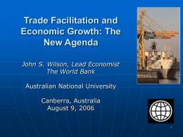 Trade Facilitation and Economic Growth