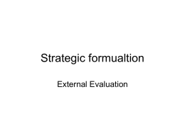 External evaluation