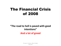 Financial Crisis - Business AllStars