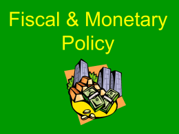 Economic Policy Lecture