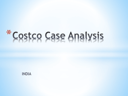 Team 4 - Costco Case Study