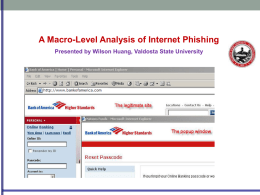 Wilson Huang - A Macro-Level Analysis of Internet Phishing