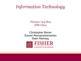 Economic Analysis - Fisher College of Business
