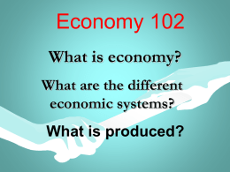 What is economy?