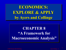 Economics: Explore and Apply 1/e by Ayers and Collinge Chapter 8