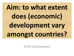 APHG Economic Development 2014