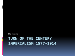 Turn of the Century imperialism