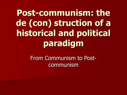 Post-communism