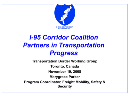 Marygrace Parker, I-95 Corridor Coalition