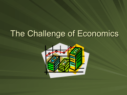2. the challenge of economics.