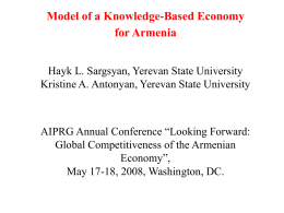 presentation - Armenian International Policy Research Group
