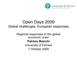 Open Days 2009 Global challenges, European responses