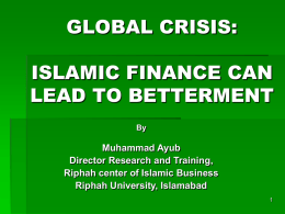 M Ayub - AlHuda Centre of Islamic Banking & Economics