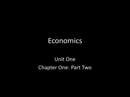 Economics - Coach Gilmore