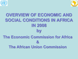 Overview of Economic and Social Conditions in Africa in 2008 by the