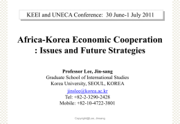 Africa-Korea Economic Cooperation