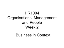HR1004 OMP WEEK 2 - Personal Home Pages (at UEL)