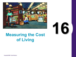 Measuring the Cost of Living