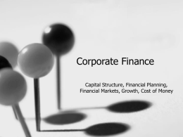 Corporate Finance Chap 1