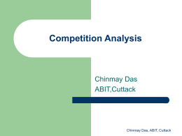 Competition Analysis - marketing