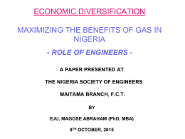 Economic Diversification Gas