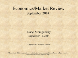 Sept 2014- Economic and Market Review