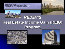REDEV Properties Investment PowerPoint Presentation.