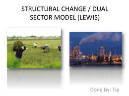 Structural change, Dual sector model