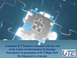ICT Industry Development in Armenia