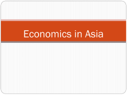 Economics in Asia