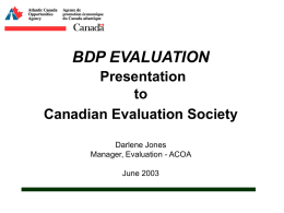 PPT - Canadian Evaluation Society