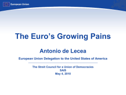 an incomplete Euro Area enforcement and crisis